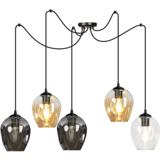 Emibig modern függeszték level fekete emi759/5 világítás