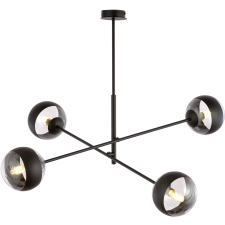 Emibig modern függeszték linear fekete átlátszó emi1168/4 világítás