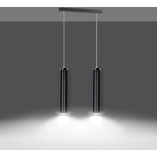 Emibig modern függeszték luna króm fekete emi956/2 világítás