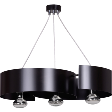 Emibig modern függeszték vixon króm fekete emi284/3 világítás