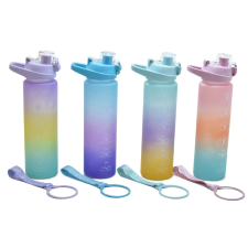 Emili Színátmenetes kulacs, 1000 ml kulacs, kulacstartó