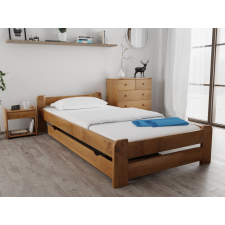  Emily ágy 120 x 200 cm, tölgy Ágyrács: Lamellás ágyráccsal, Matrac: Deluxe 15 cm matraccal ágy és ágykellék