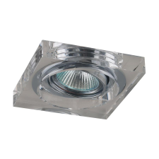 Emithor Elegant króm-átlátszó beépíthető lámpa (EMI-71037) GU10 1 izzós IP20 világítás