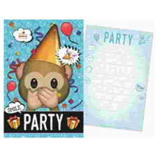 Emoji Party Meghívó party kellék