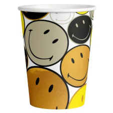 Emoji Smiley Originals papír pohár 8 db-os 250 ml party kellék