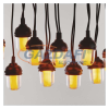 Emos DCPV01 LED fényfüzér – 10x party égő, 5 m, kültéri és beltéri, vintage, 5 W, 230 V AC, IP44