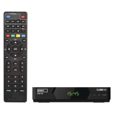 Emos Digitális HDTV DVB-T2 H265 HEVC Set-top box vevőegység földi TV-jelhez, mindig tv USB-porton... távirányító