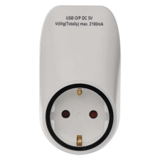 Emos Emos P0072 fehér USB-s aljzat elágazó kábel és adapter