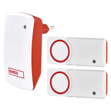 Emos EMOS P5750.2T, Vezeték nélküli csengő, elem nélküli P5750.2T, 2 gombbal csengő