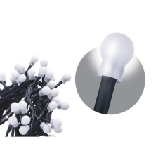 Emos Fényfüzér hideg fehér multif 8m 80LED IP44 karácsonyfa izzósor