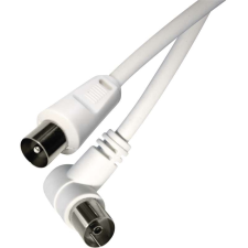 Emos IEC (koax) kábel IEC - IEC könyök 5m audió/videó kellék, kábel és adapter