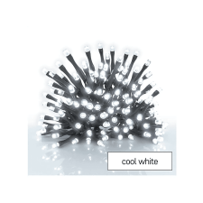 Emos Karácsonyi lánc füzér, hideg fehér, 120 LED, 8,4 méter, 3xAA (D4FC03) karácsonyfa izzósor