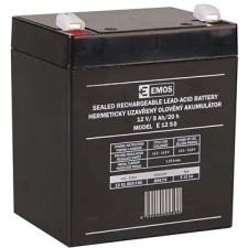 Emos Karbantartás-mentes ólom-sav akkumulátor 12 V / 5 Ah, 6,3 mm gyors szünetmentes áramforrás