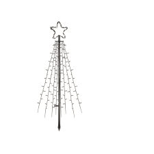 Emos kültéri és beltéri, LED karácsonyfa, fém, 180 cm, 180 Led, hideg fehér (Dctc02) () karácsonyi dekoráció