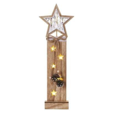 Emos LED dekoráció, fa – csillagok, 48 cm, 2x AA, beltéri, meleg fehér, időzítő karácsonyi dekoráció