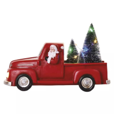 Emos LED dekoráció – Télapó autóban karácsonyfákkal 10cm 3xAA beltéri többszínű (DCLW09) karácsonyi dekoráció