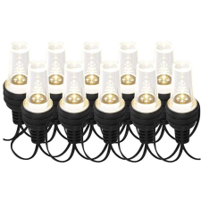 Emos LED fénylánc - 10x party izzó, 4,5 m, beltéri és kültéri, hideg fehér kültéri izzósor