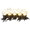Emos LED fénylánc - 10x party izzó, világos, 5 m, beltéri és kültéri, melegfehér színű