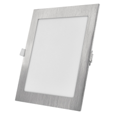 Emos Led süllyesztett lámpatest négyzet ezüst CCT 18W világítás