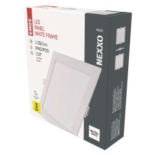 EMOS LED süllyesztett lámpatest NEXXO, négyzet, fehér, 12W, természetes fehér világítás