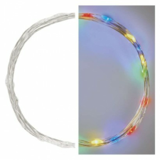 Emos Lighting LED karácsonyi nano elemes fényfüzér 1,9 m beltéri többszínű időzítő karácsonyfa izzósor