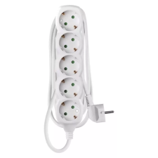 Emos P0521R 250V Elosztó 5 aljzatos 1.5m - Fehér villanyszerelés