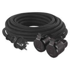 Emos P0702 HOSSZABBÍTÓ 2ALJ. 15M 1,5MM G. hosszabbító, elosztó