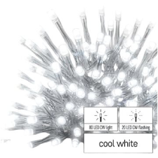 Emos Standard LED lánc villogó - jégcsapok, 2,5 m, kültéri, hideg fehér, időzítővel karácsonyfa izzósor