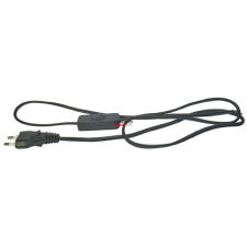 Emos szerelhető vezeték 2x0,75, fekete, kapcsolóval, 2 m (S09272) kábel és adapter