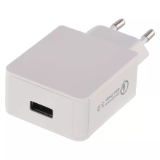 Emos V0113 USB-A Hálózati töltő - Fehér (18W) mobiltelefon kellék