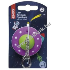 Emos világegyetem LED kulcstartó UFO speciális hang effekttel - Kiárusítás! kulcstartó