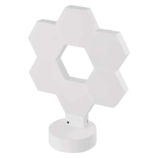 Emos ZIW426R GoSmart Hexagon RGBIC LED asztali lámpa 6 részes fehér világítás
