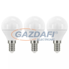Emos ZQ1221.3 LED fényforrás classic kisgömb 6W E14 470lm 4000K 230V A+ 3db