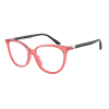 Emporio Armani EA3249U 6198 Shiny Transparent Red Demo Lens szemüveg