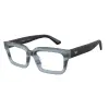 Emporio Armani EA3277U 6368 Striped Havana Blue Demo Lens szemüveg