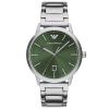  Emporio Armani Ruggero férfi karóra, zöld számlap, acél szíj, 43 mm