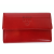 Emporio Valentini Valentini piros, szögletes fedelű,közepes női bőr pénztárca 563121