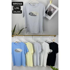  EMT Póló pamut női póló mintás – 2XL/3XL Sárga