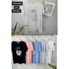  EMT Póló pamut női póló mintás – 2XL/3XL Szürke