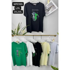 EMT Póló pamut női póló mintás – 2XL/3XL Zöld női póló