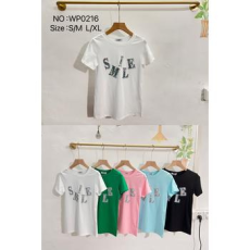  EMT Póló pamut női póló mintás – L/XL Kék