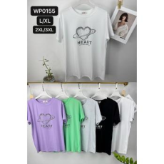  EMT Póló pamut női póló mintás – L/XL Zöld