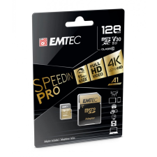 Emtec 128GB microSDXC Emtec SpeedIN Pro USH-I U3 V30 + adapter (ECMSDM128GXC10SP) memóriakártya