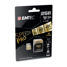 Emtec 256GB microSDXC Emtec SpeedIN Pro USH-I U3 A1 A2 + adapter (ECMSDM256GXC10SP) (ECMSDM256GXC10SP) memóriakártya