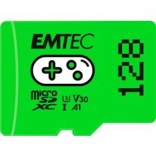 Emtec Memóriakártya, microSD, 128GB, UHS-I/U3/V30/A1, EMTEC Gaming (MEMSG128) memóriakártya