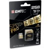 Emtec Memóriakártya, microSDXC, 256GB, UHS-I/U3/V30/A2, 100/95 MB/s, adapter, EMTEC 