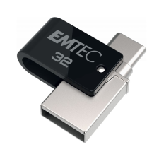 Emtec Pen Drive 32GB Emtec T260C Mobile and Go Type-C USB 3.2 fekete (ECMMD32GT263C) (ECMMD32GT263C) pendrive