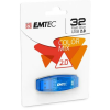 Emtec Pendrive, 32GB, USB 2.0, EMTEC  C410 Color , kék