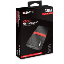 Emtec SSD (külső memória), 128GB, USB 3.2, 420/450 MB/s, EMTEC &quot;X200&quot; merevlemez