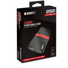 Emtec SSD (külső memória), 256GB, USB 3.2, 420/450 MB/s, EMTEC "X200" merevlemez